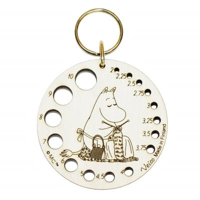 Moomin wooden knitting needle gauge, Moominmamma