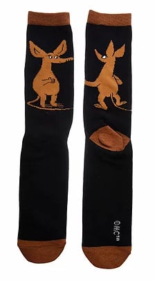 Nordicbuddies Sniff Wondering men's socks, black