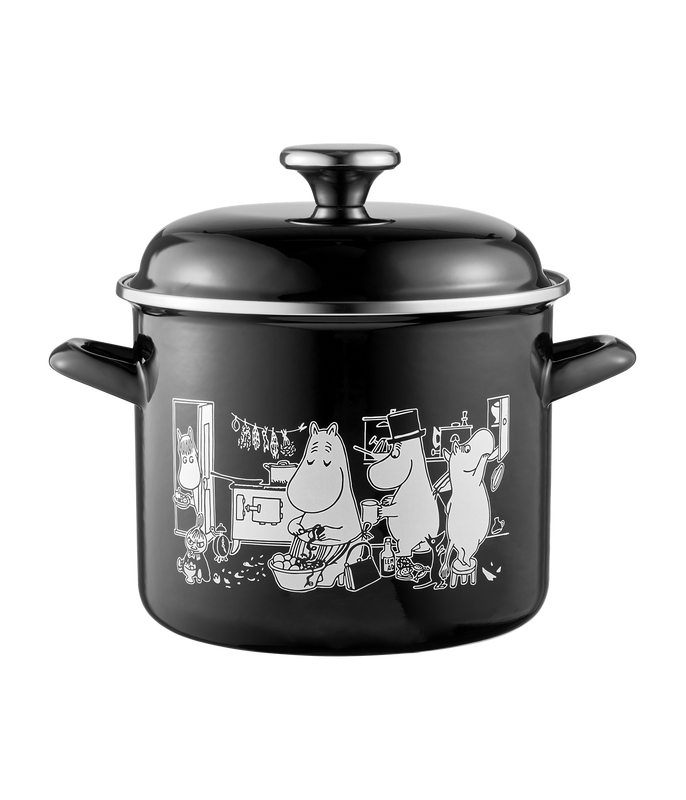 Muurla Moomins in the Kitchen enamel pot 3.5L