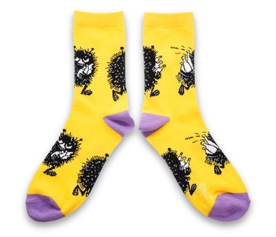 Nordicbuddies Stinky on the Run women's socks, yellow