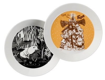 Collector's Edition Fazer and Moomintroll dreaming plate 2-pack, part 1/10