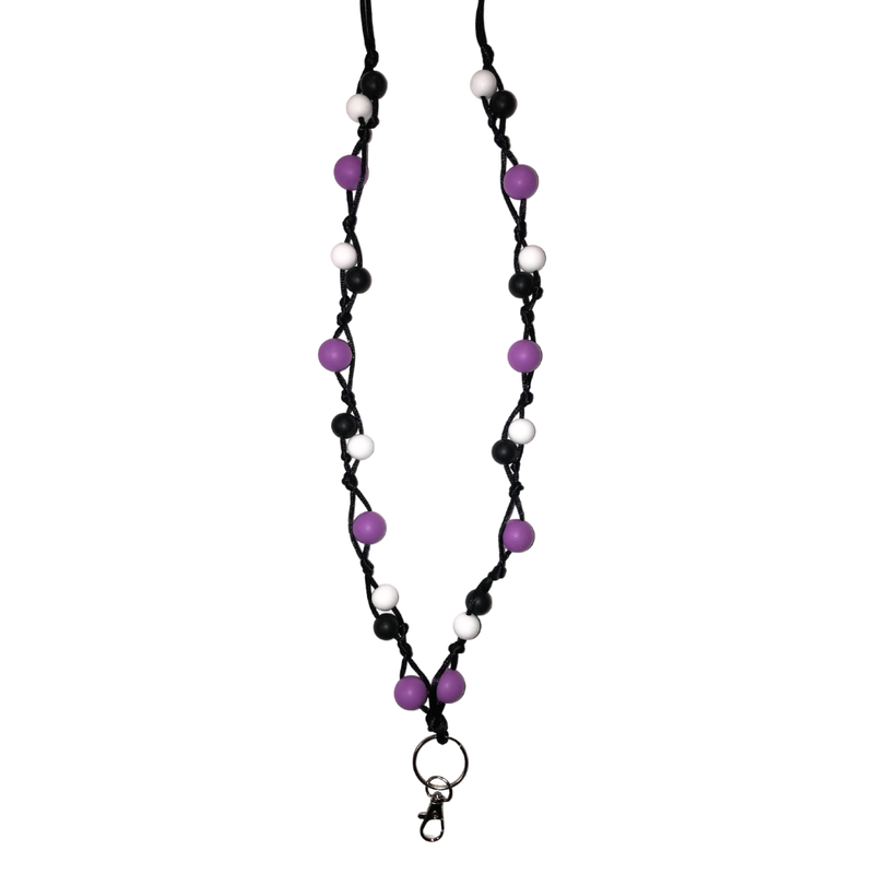 Ihanaiset key lanyard with a safety lock, purple