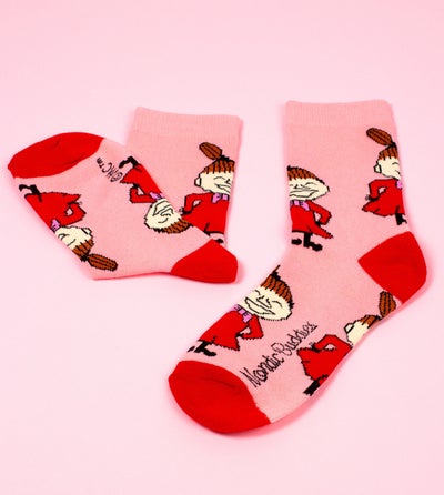 Nordicbuddies Moomin Little My Happiness women's socks, light pink
