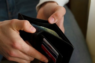 Lasessor Moominpappa leather wallet, black