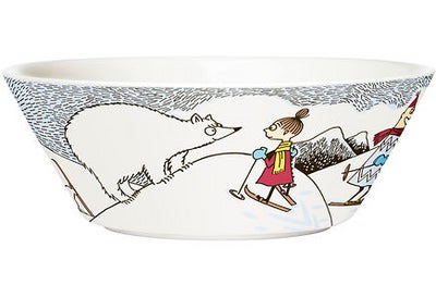 Arabia Moomin Bowl Seasonal 2014 Skiing with Mr Brisk