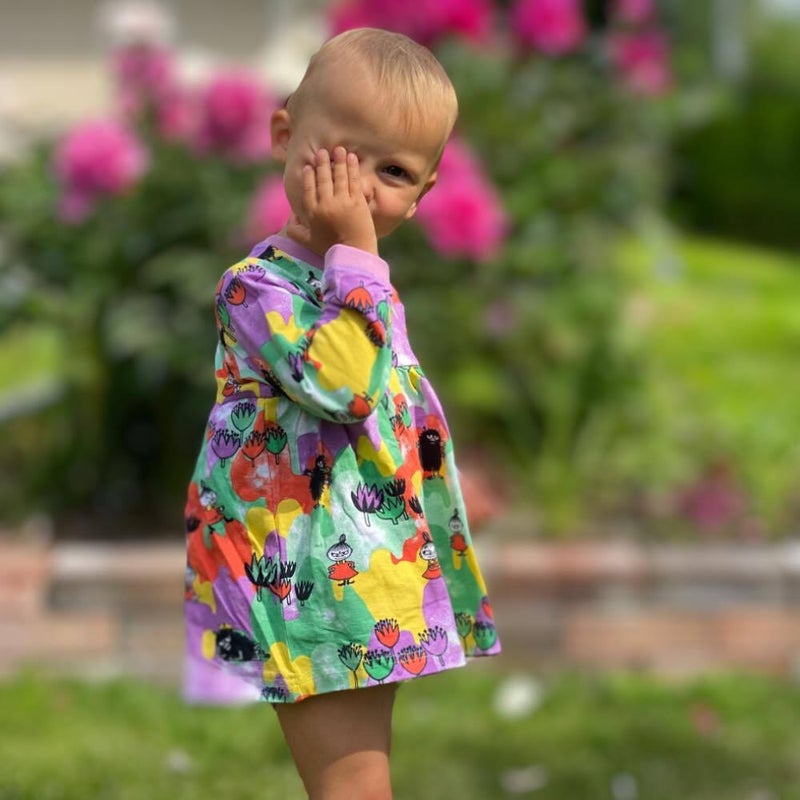 KiOma Moomin Hertta Body Dress, Kings of the Hill, 62-98cm