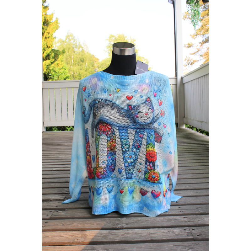 Loving Cat Knit Top
