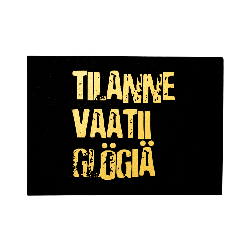 ILONE Joulukortti "Tilanne vaatii gl&ouml;gi&auml;"