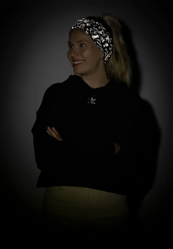 Lasessor Moomin reflective multifunctional scarf, black