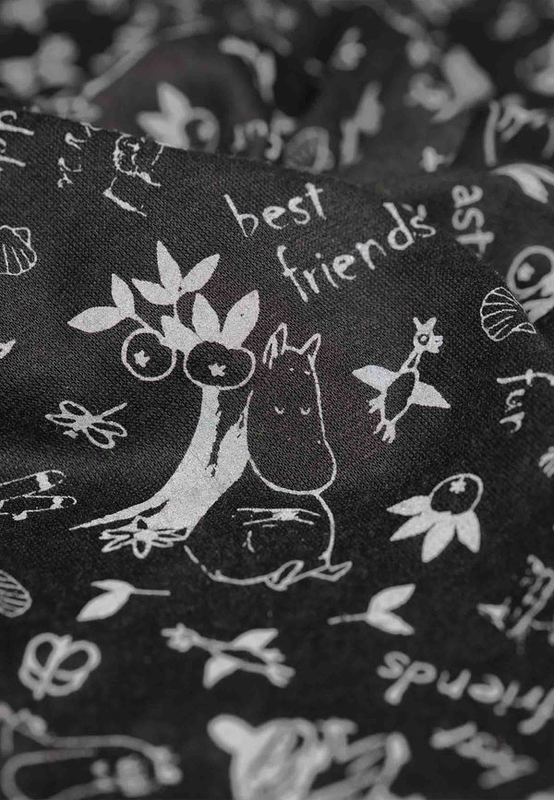 Lasessor Moomin reflective multifunctional scarf, black