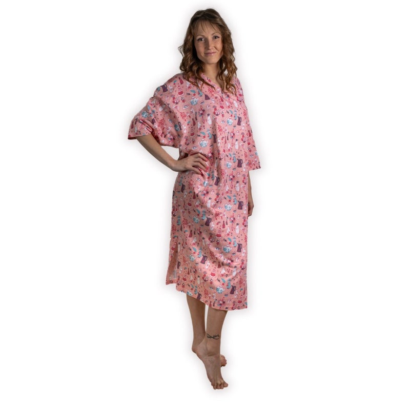 KiOma Moomin women's caftan, Festivities, light pink
