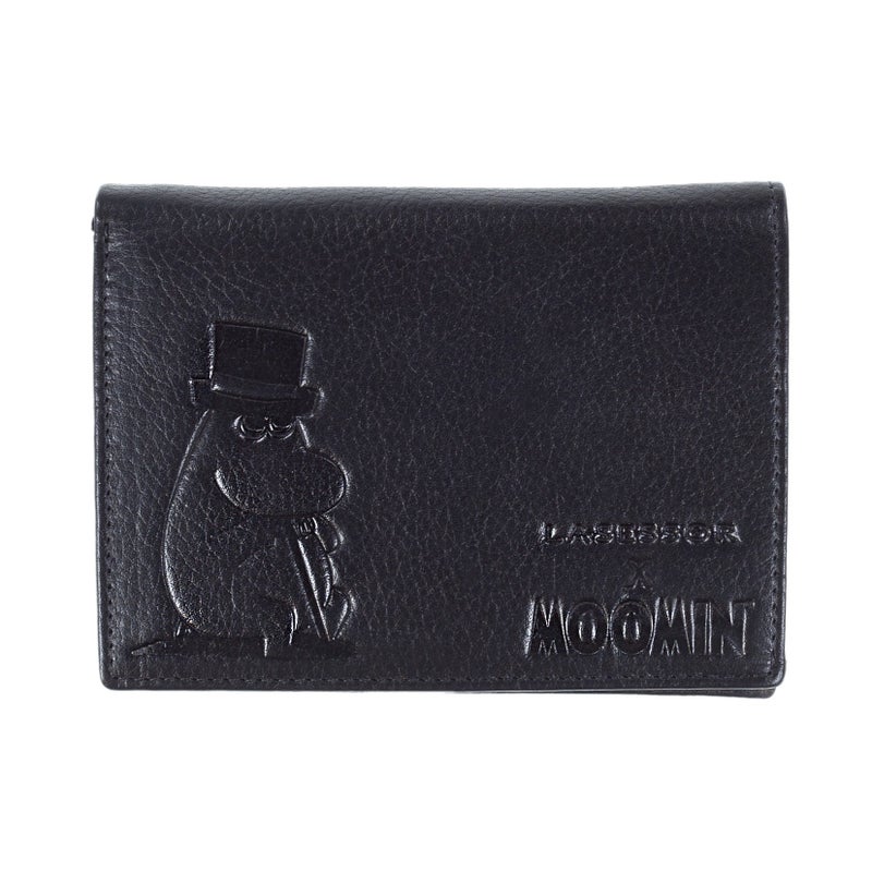 Lasessor Moominpappa leather wallet, black