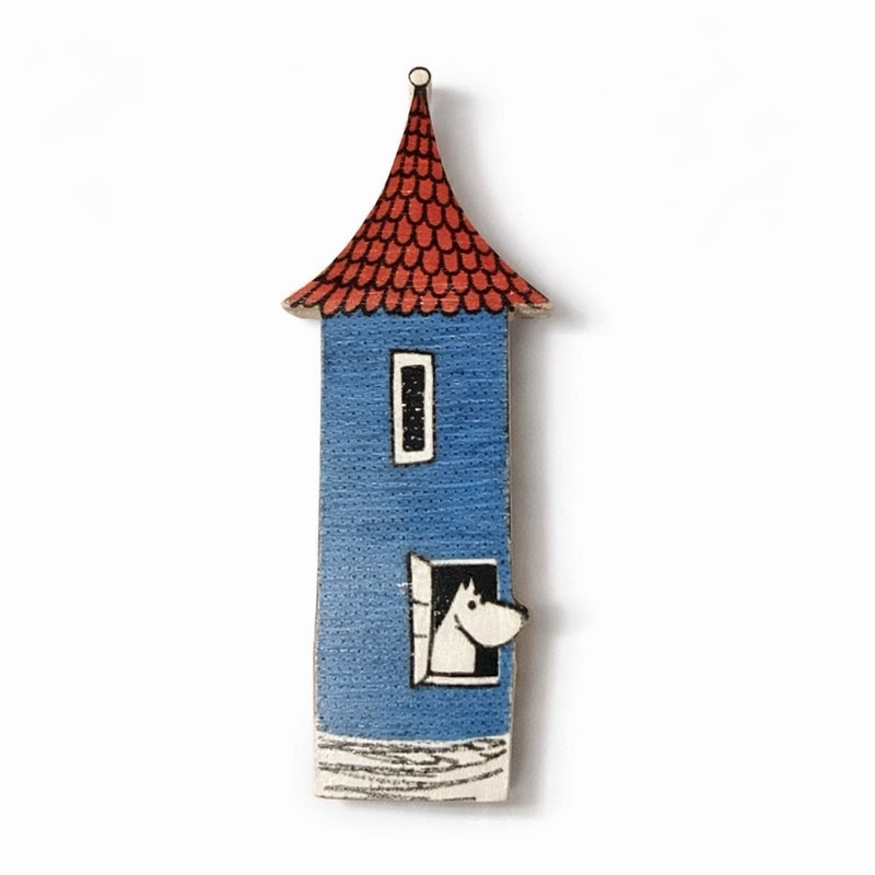 Moomin wooden magnet, Moomin House