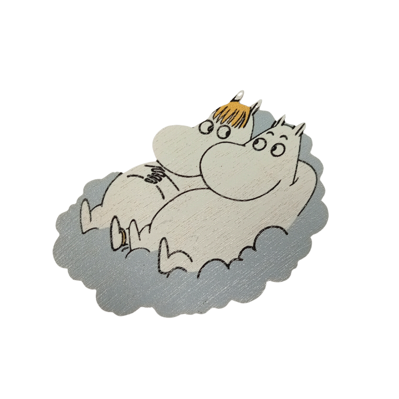 Moomin Magnet, Moomin Troll & Snorkmaiden on a Cloud