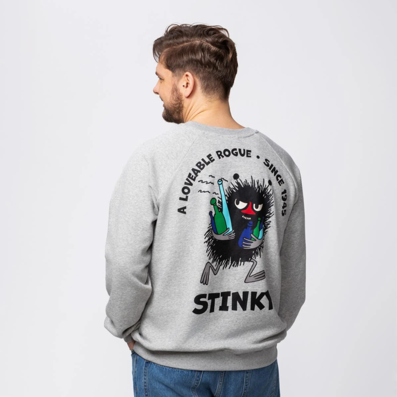 Martinex Muumi Ami-collegepaita, Haisuli meleerattu harmaa (Unisex)