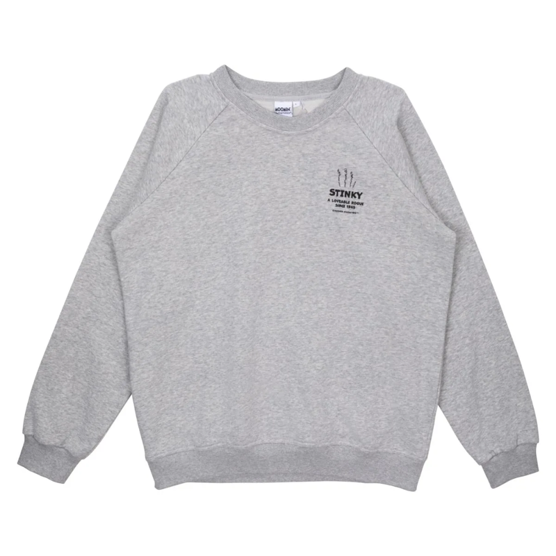 Martinex Muumi Ami-collegepaita, Haisuli meleerattu harmaa (Unisex)