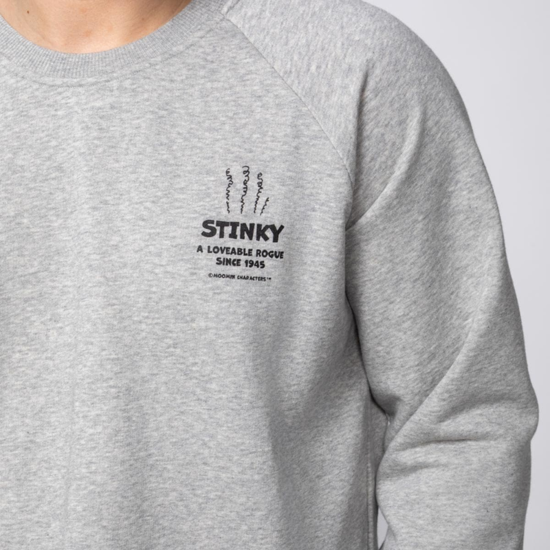 Martinex Muumi Ami-collegepaita, Haisuli meleerattu harmaa (Unisex)