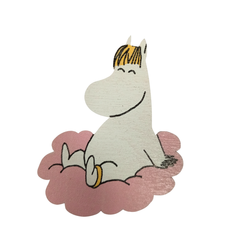 Moomin wooden magnet, Snorkmaiden