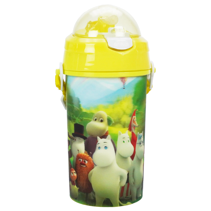 Moomins 3D Bottle &ndash; Moomin Family in the Forest Yellow