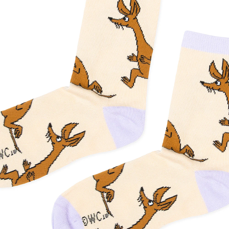 Nordicbuddies Moomin Sniff Running Women's socks, beige