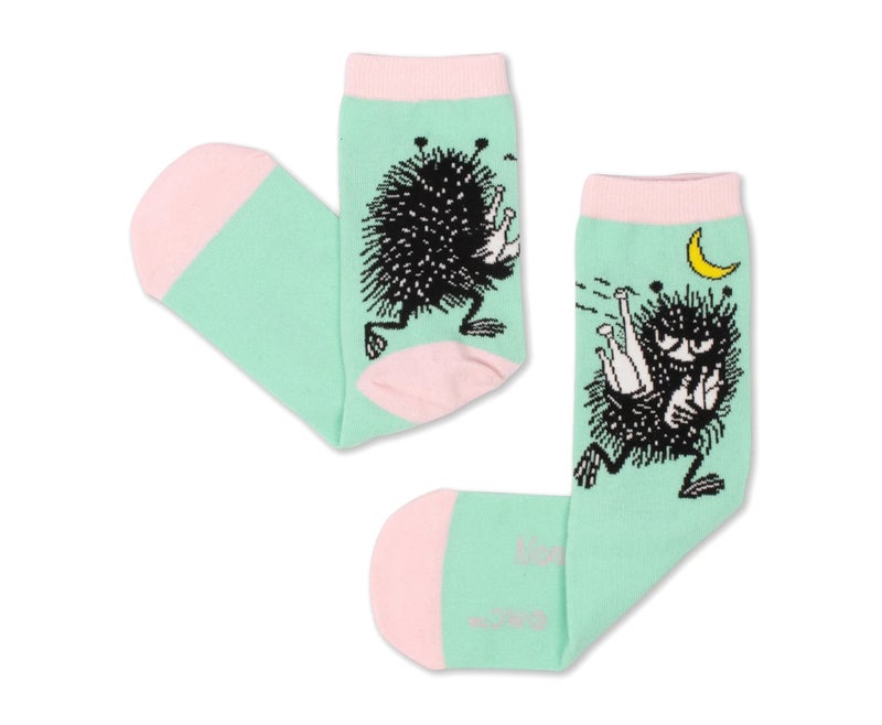 Nordicbuddies Stinky on the Run women's socks,  mint green