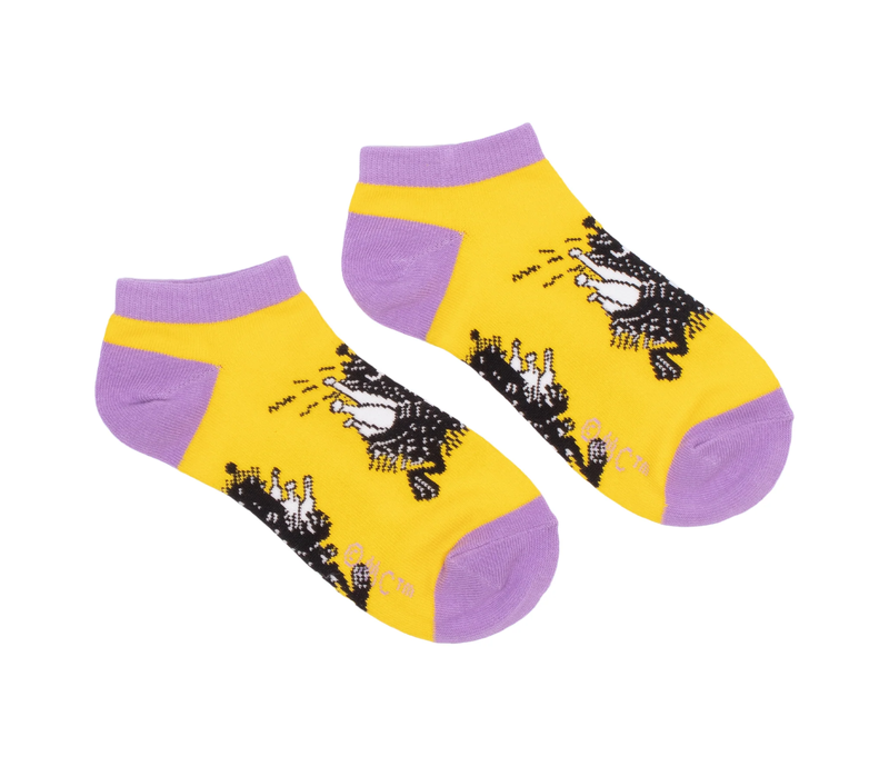 Nordicbuddies Moomin Stinky on the Run Women's Ankle Socks - Yellow