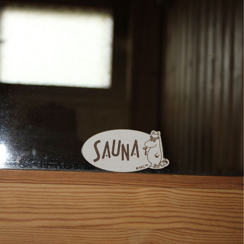 Sauna sign Moomintroll
