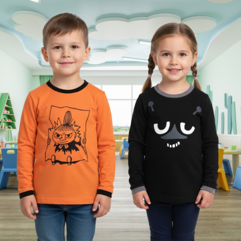 KiOma Moomin children's shirt, Huli, Little My 92-128cm