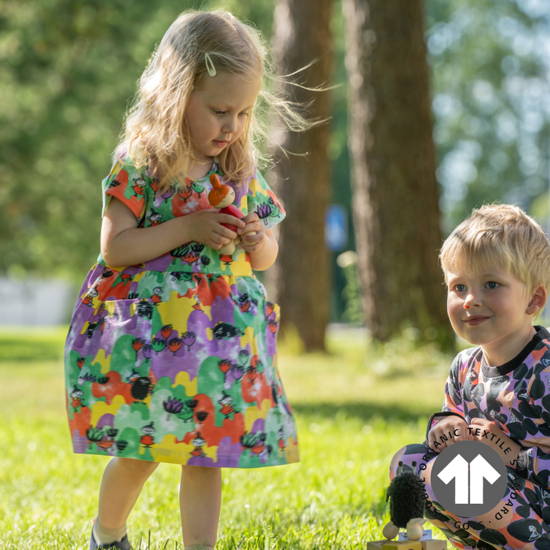 KiOma Moomin children's dress Miisa, Kings of the Hill,  92-128cm