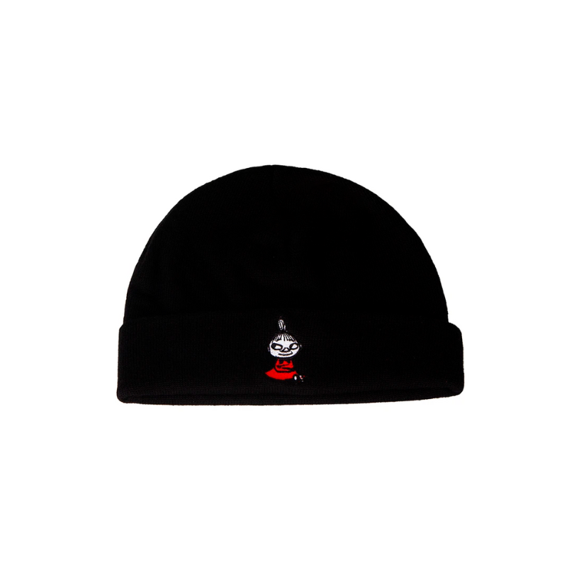 KiOma Moomin merino wool beanie Kuura, black Little My