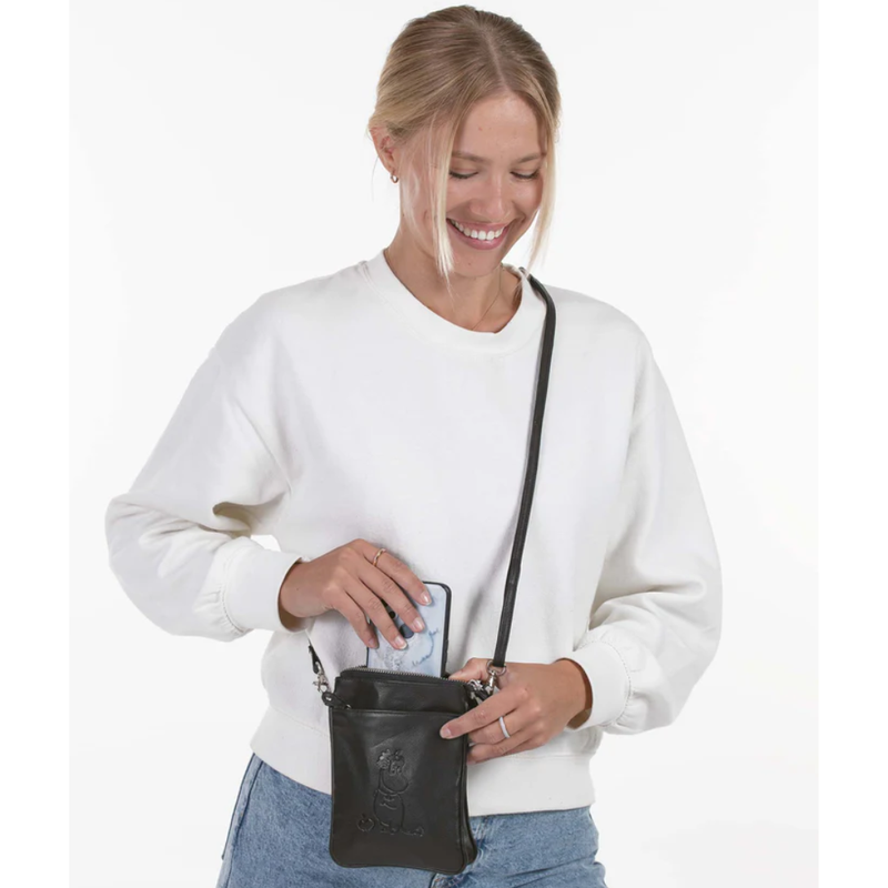 Lasessor Muumi-puhelinlompakko musta