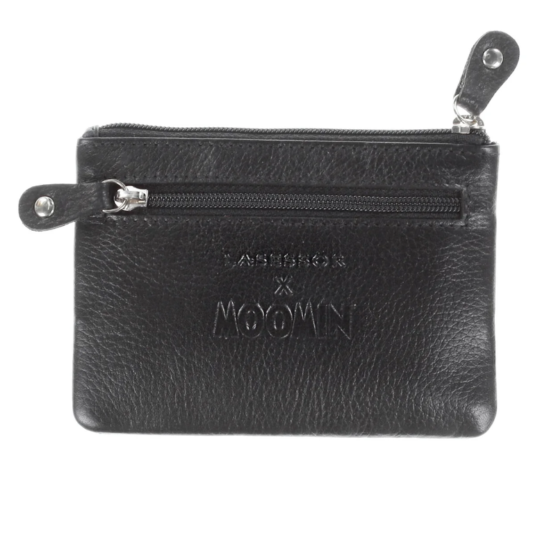 Musta Nuuskamuikkunen nahkakukkaro