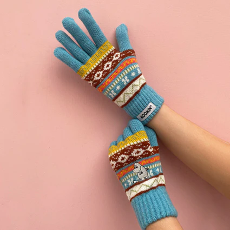 Muumi-sormikkaat, siniset, Muumipeikko